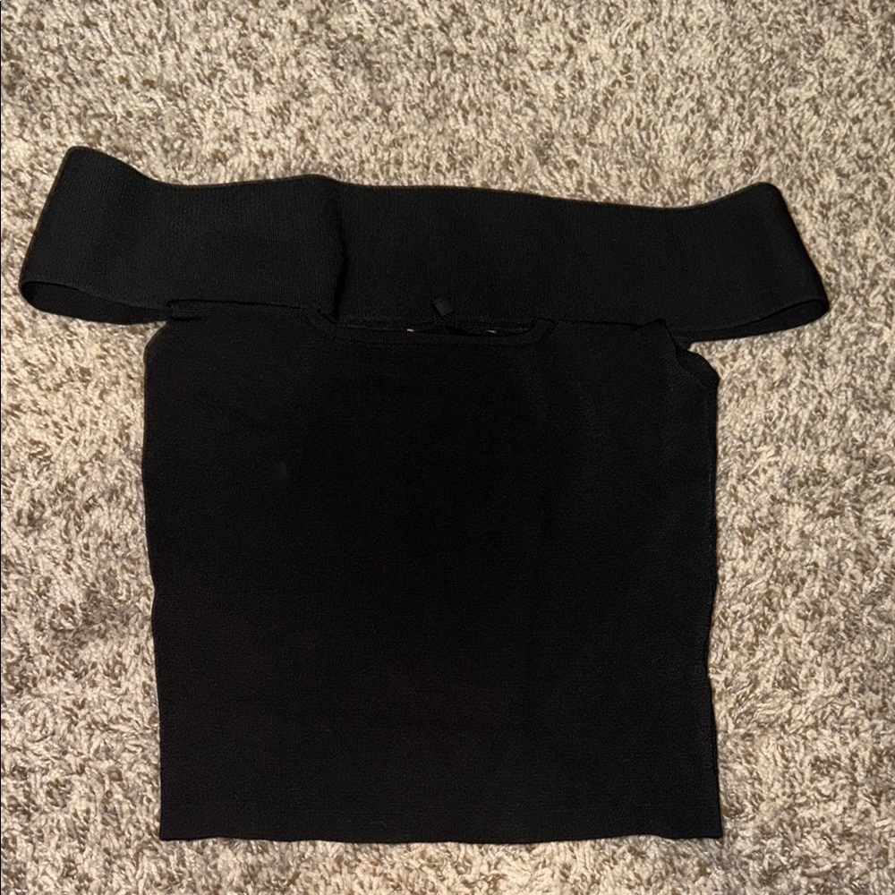 Express Black Off-the-Shoulder Tube Top